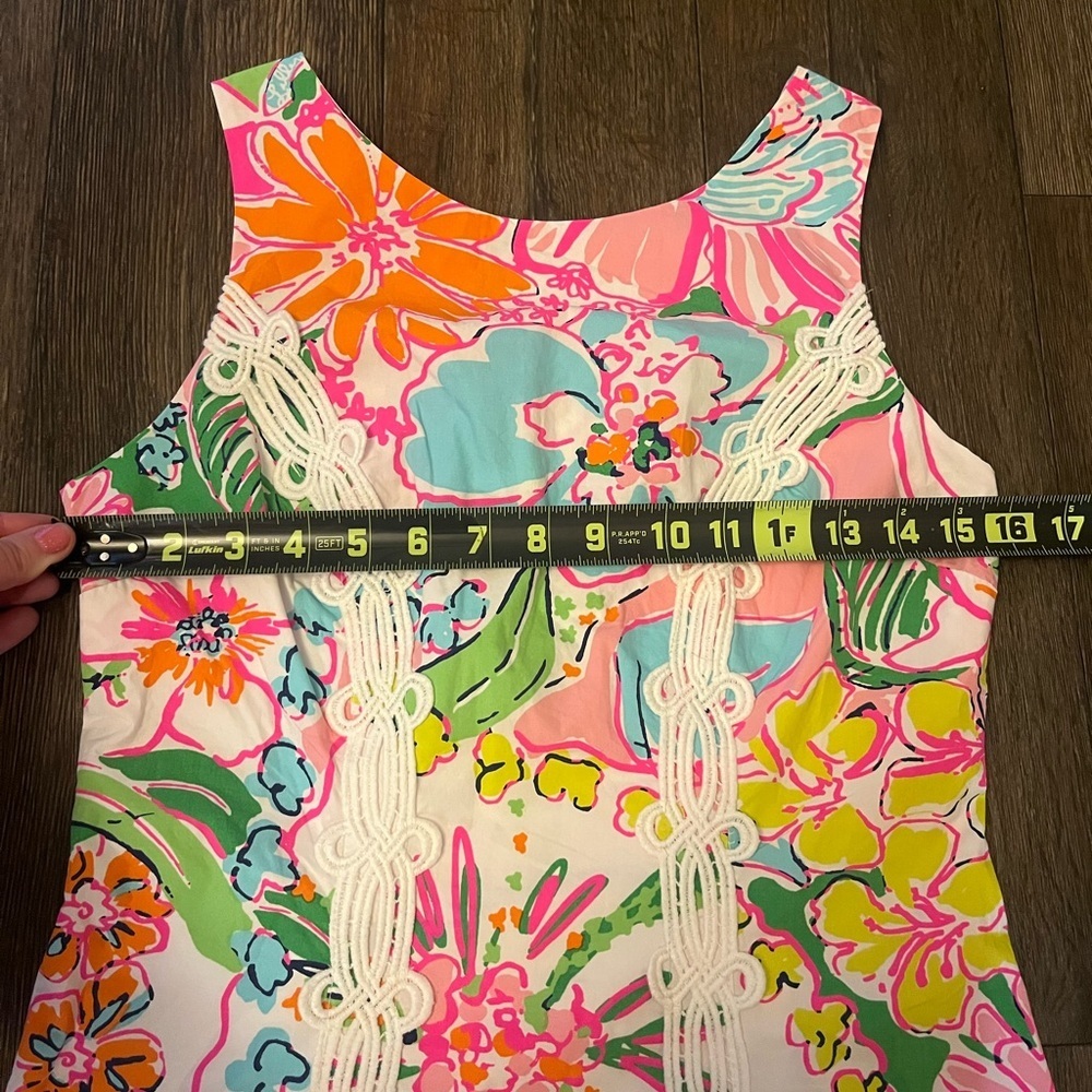 Lilly Pulitzer Target Pink Nosey Posie Shift Mini Dress 6 - Picture 3 of 8
